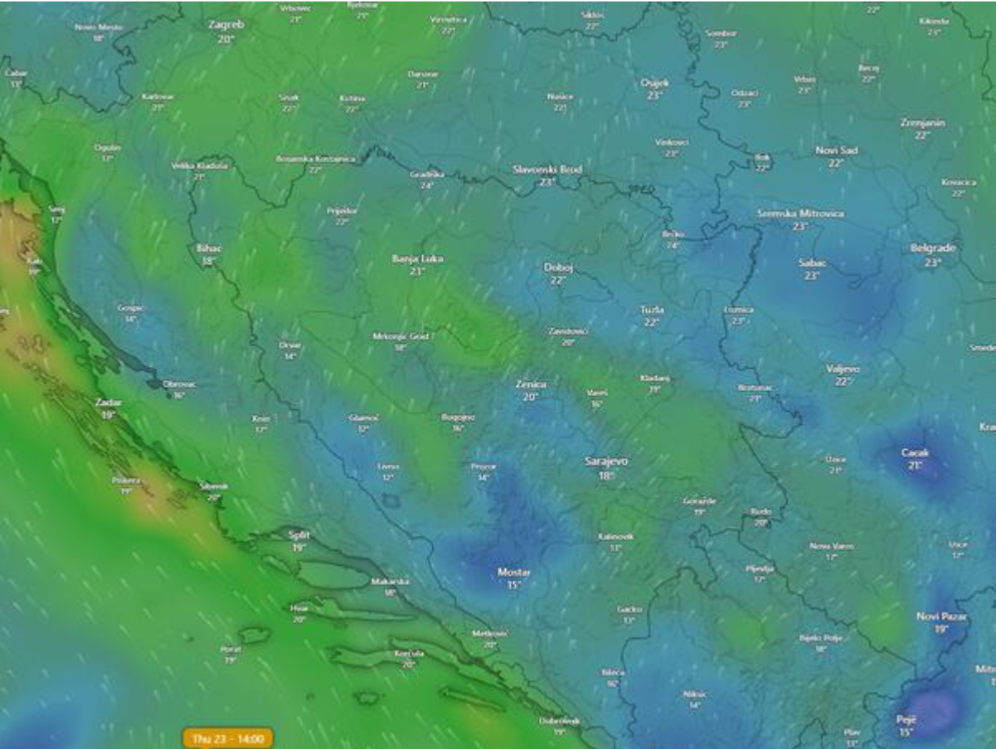 Toplotni udar krajem oktobra! Temperature u BiH će ići do 27 stepeni